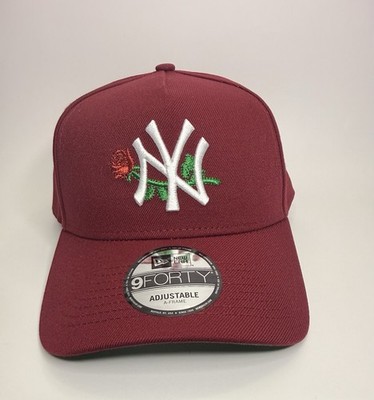 New Era 9FORTY A-Frame New York Yankees  Rose  Snapback   Cardinal Red
