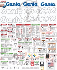 Fits Genie GS-3232 Scissor Lift Decal Kit – Laminated 3M Vinyl / Free Shipping