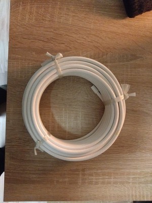 Lutronic Digitaltauglich Koaxialkabel, 15m weiß, 75 Ohm, für Sat-, Breitband