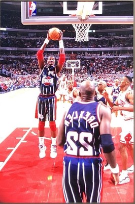 Vintage Hakeem Olajuwon Michael Jordan Barkley Rodman Drexler Color 35MM Slide