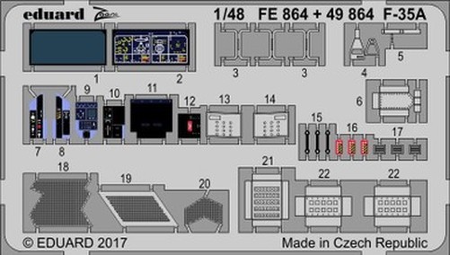 Eduard 49864 1/48 F-35A for Meng (Pre-Painted)