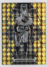 2023 Panini Mosaic Reactive Yellow Mosaic Prizm Chandler Jones #122 0q0m