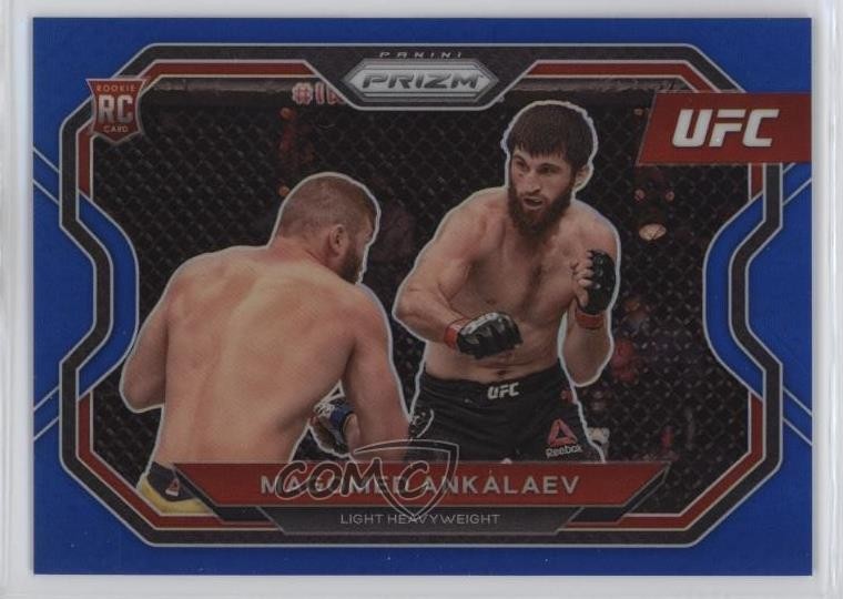 2021 Panini Prizm UFC Blue Prizm 39/199 Magomed Ankalaev #123 1j69