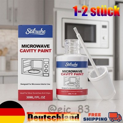 Microwave Cavity Paint 30ml, Heat Resistant Food Safe with Brush Appliance Care