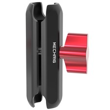 Mechrig Double Socket Arm, Aluminum Alloy Extension Medium Arm Medium, Black