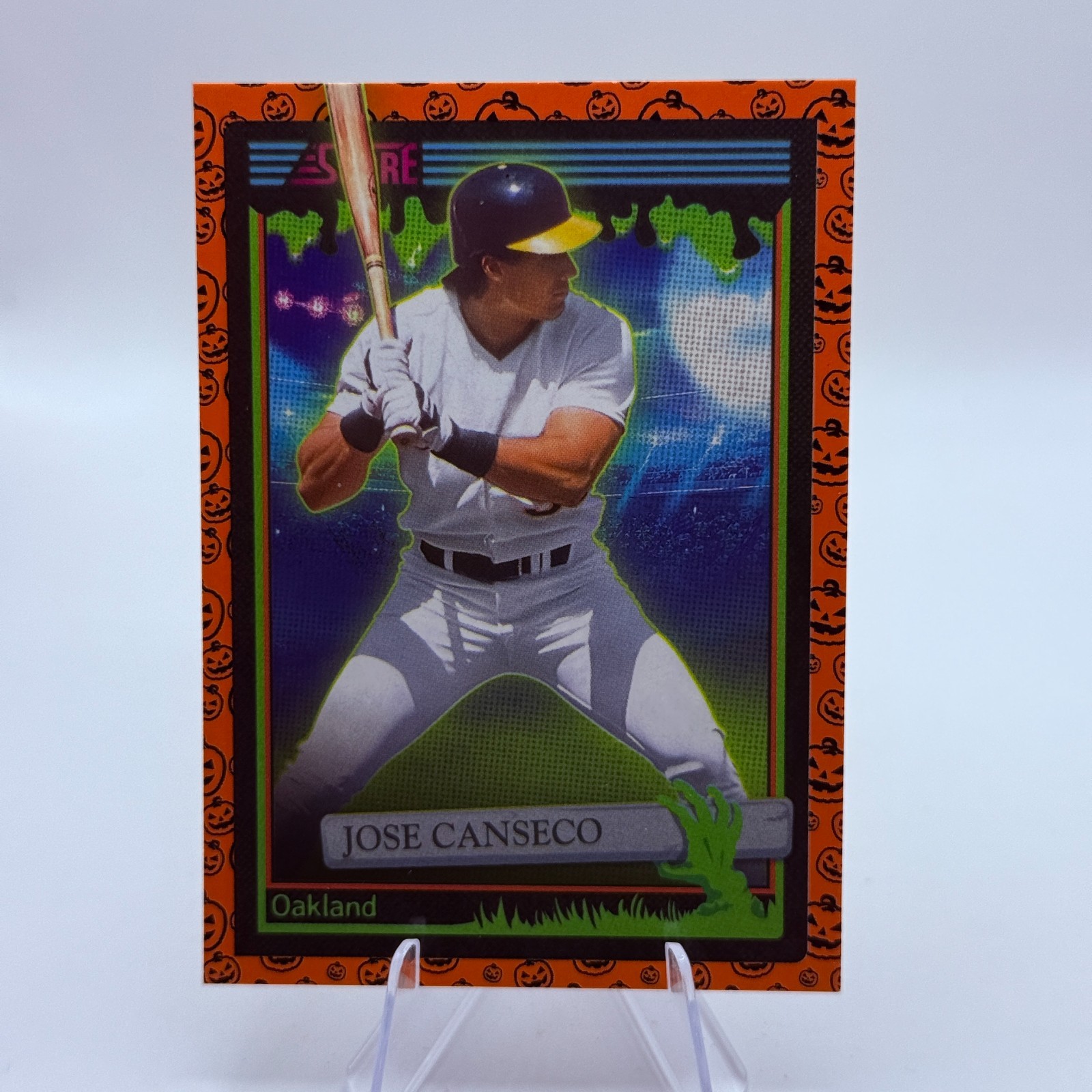 Jose Canseco 2026 Panini Score A Treat #184 Orange Pumpkins Oakland Athletics 