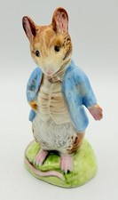 Vintage Beswick Beatrix Potter Johnny Town-Mouse BP2A Figurine Gold Oval Figure