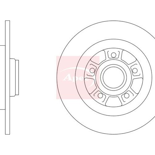 For RENAULT MEGANE IV 2016 on BRAKE DISC (REAR) (SINGLE) DSK3397