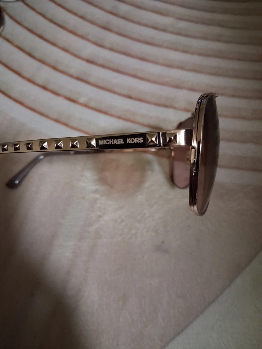 Michael Kors Gold Brown Sunglasses for Women for sale | eBay display picture 3