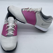 Nike Golf Women's Lunar Embellish Pink White Golf Shoes Size 10