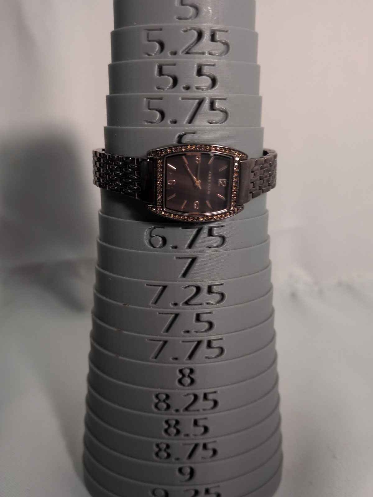 Anne Klein Rectangular Chocolate Brown Diamond La… - image 10