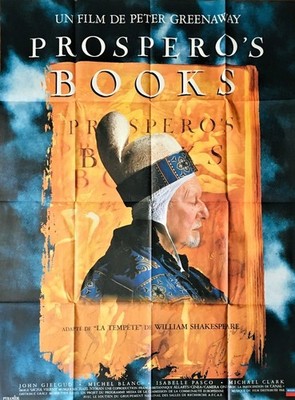 PROSPERO S BOOKS 1991 Peter Greenaway, John Gielgud FRENCH POSTER