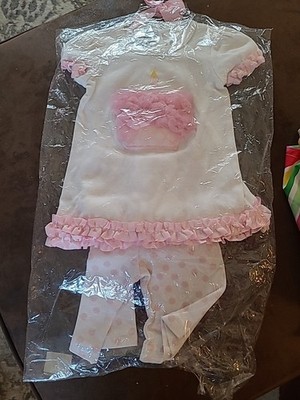 Mud Pie Baby Little Cupcake Tunic and Legging Set, Size 12/18 Mos, NWT