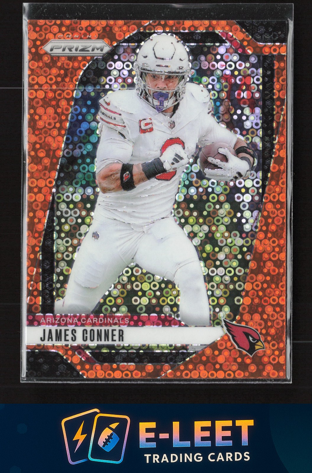 2024 Panini Prizm - Orange Disco Prizm James Conner #2