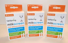 UpSpring MilkScreen for Breastfeeding: Detect Alcohol 15 test Strips 01/2022