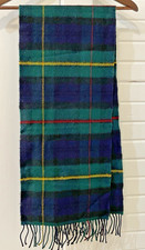 Highlander by Lochcarron 100 New Wool Scarf Tartan Plaid Scarf Moth Damage Craft