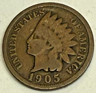 1905-P Indian Head Cent — photo from another recent sale