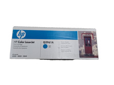 New HP Genuine Q3961A 122A Cyan Toner Cartridge LaserJet 2550 2820 2840 NOS