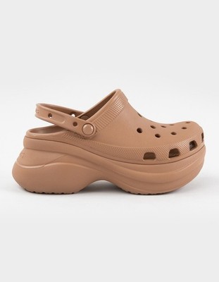 NEW CROCS Classic Bae Platform Clog Size 7 M, MILK CHOCOLATE