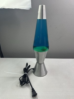 Vintage 90s Lava Lite Gold Lava Lamp Blue Yellow USA Made | eBay