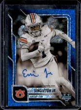 2025 Bowman Chrome U Eric Singleton Jr. Auto Blue Mini-Diamond Refractor #/150