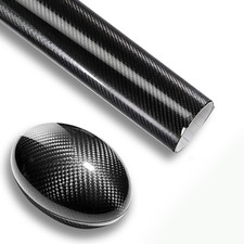 7d Premium Super Gloss Black Carbon Fiber Vinyl Wrap Bubble Free Air Release 6d