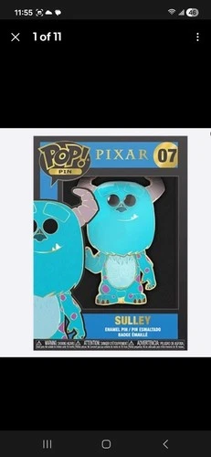 Funko POP Pin Monsters Inc Sulley Disney Pixar 07