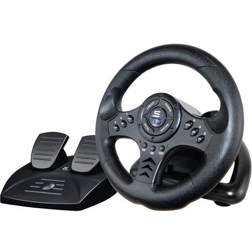 Racing Steering Wheel with Pedals & Shifters - Picture 1 of 8