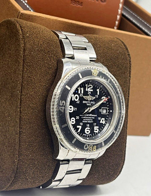 Breitling Superocean II 42 A17365 Automatik Chronometer 500m Datum Box & Papiere