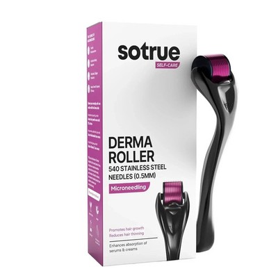 Sotrue Derma Roller For Hair Growth 0.5 mm With 540 Stainless Steel Needless