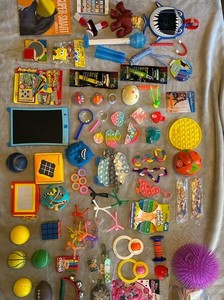 HUGE Poppit Pop Fidget Bubble Silicone sensory New & Used Toys Prize Lot 55+