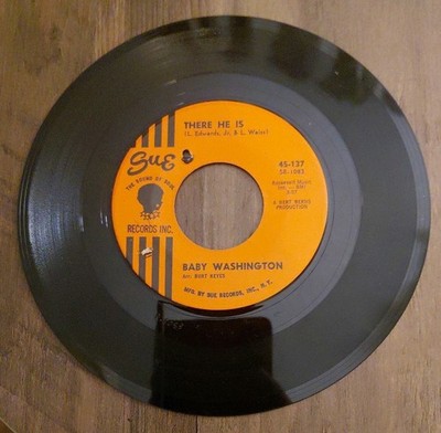 NORTHERN SOUL BABY WASHINGTON/NO TIME FOR PITY 7'' SINGLE SUE RECORDS VG+!