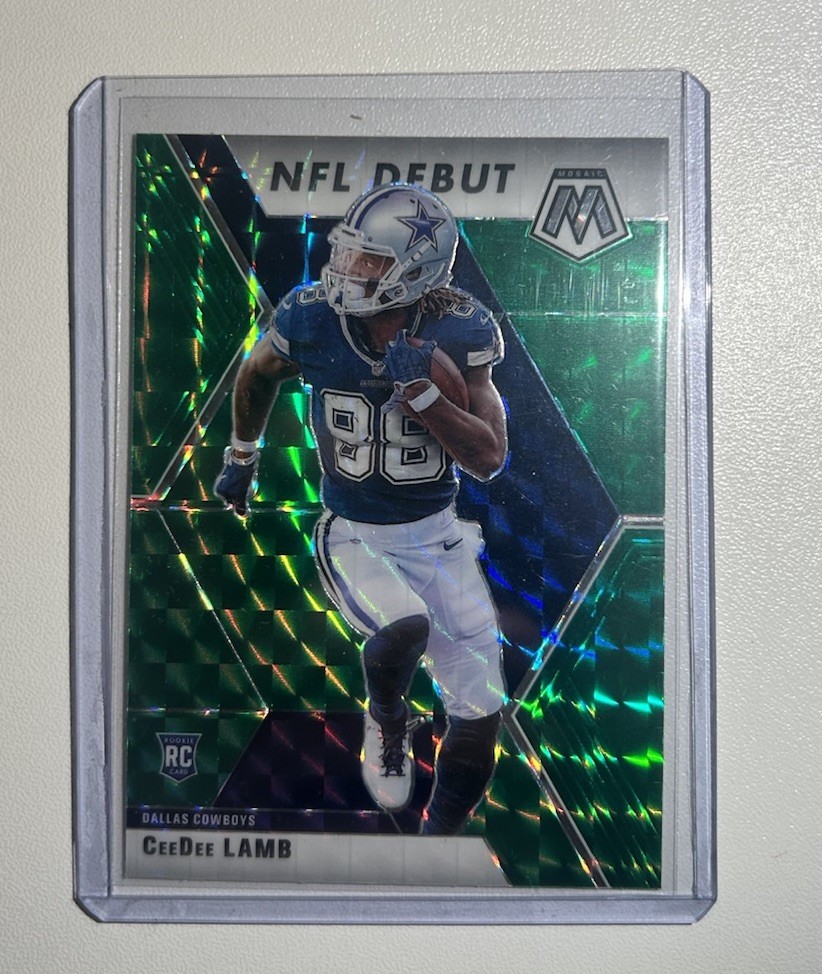 2020 Panini Mosaic - NFL Debut CeeDee Lamb #268 Green Mosaic Prizm (RC)