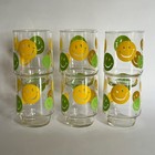 Set 6 Vtg 70s Libbey Green & Yellow Smiley Face Stackable Tumbler Glasses 4 1/4" — photo 8