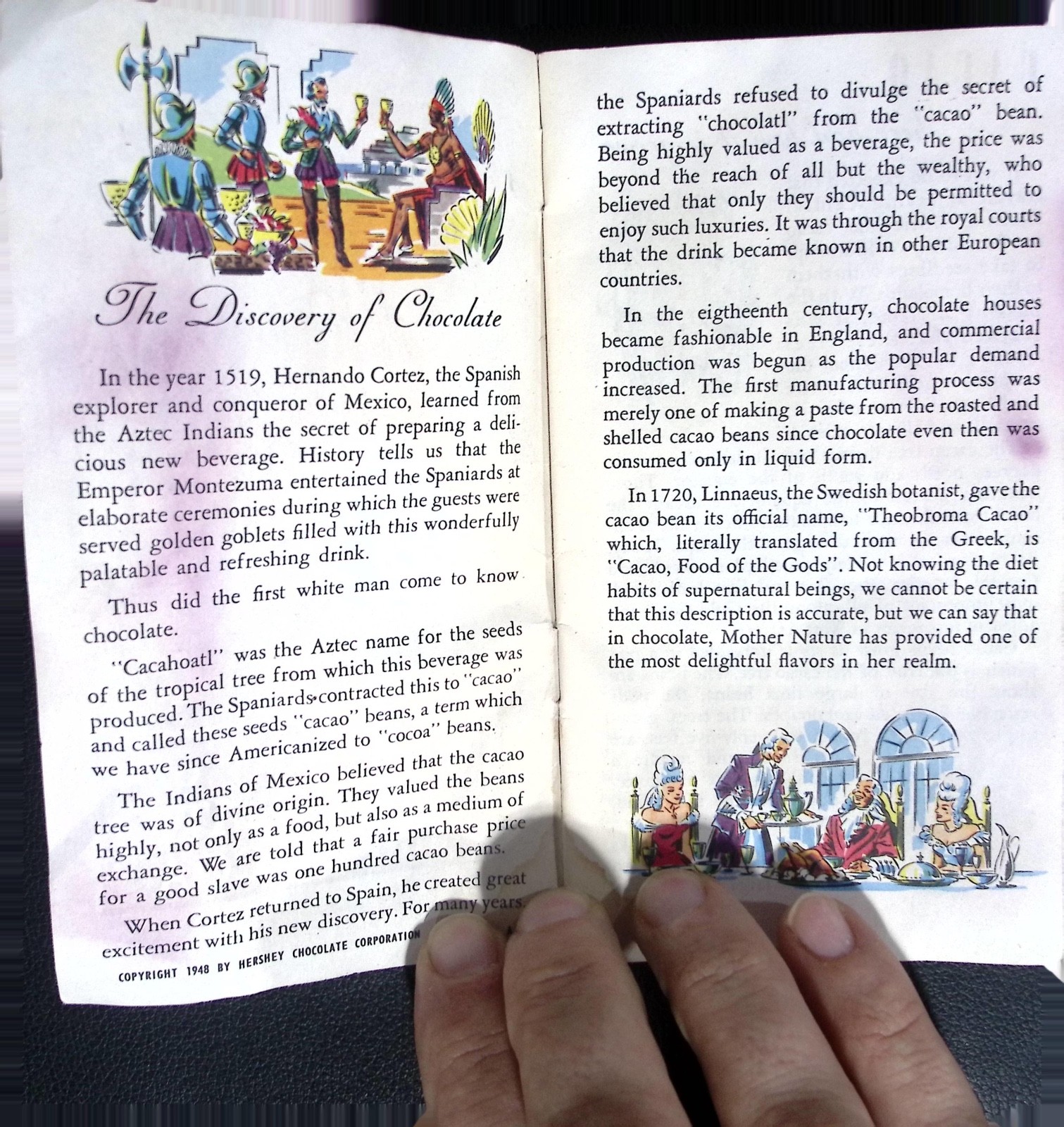 Vintage 1948 Hershey Story Of Chocolate And Cocoa Booklet