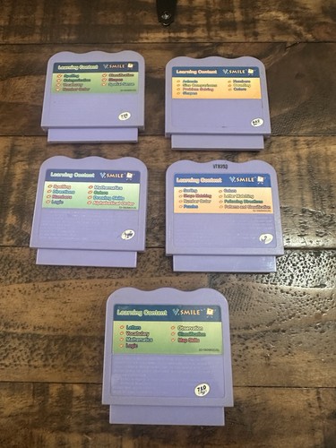 Vtech V Smile Lot 5 Games: Disney Cars Shrek Lion King Wall*e Ratatouille - Photo 2/2
