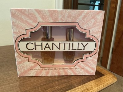 Chantilly Set Eau de Toilette 1 oz, Eau de Parfum 0.5 oz in Chantilly Gift Box