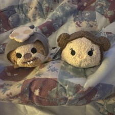 Star Wars Tsum Tsum Logray Endor Ewok Plush Mini Toy And Princess Leia Lot