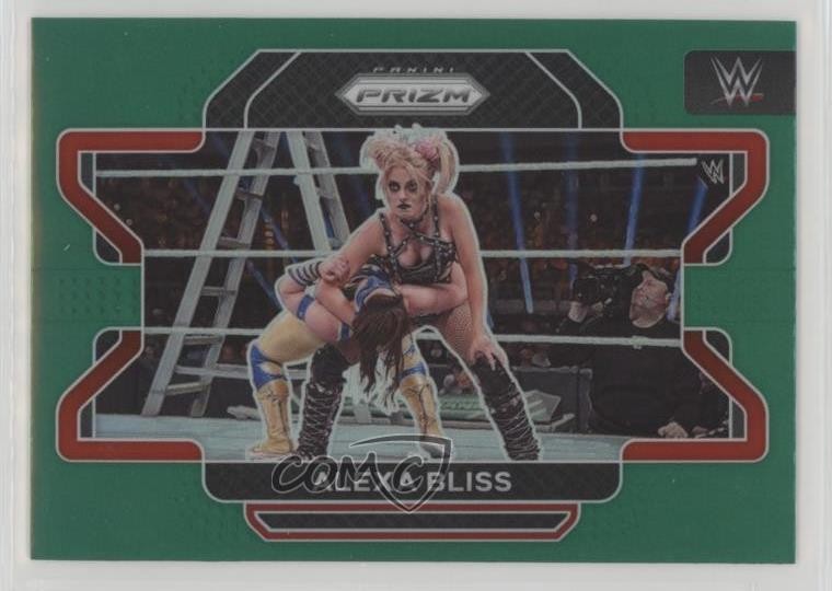 2022 Panini Prizm WWE Green Prizm Alexa Bliss #37 y6t