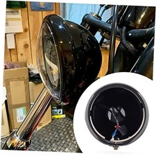 Black 5.75" LED Motorcycle Headlight housing brackets Black lamp housing