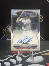 2023 Bowman Draft Sabin Ceballos 1st HTA Choice Auto 020/150 