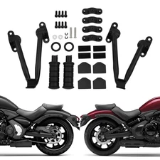 Rear Passenger Footpegs Foot Peg Mount Fit For Kawasaki Vulcan S VN650 2015-2024