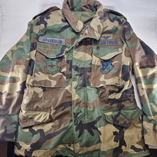 US Air Force M65 Field Jacket Woodland Camo Small Short Military