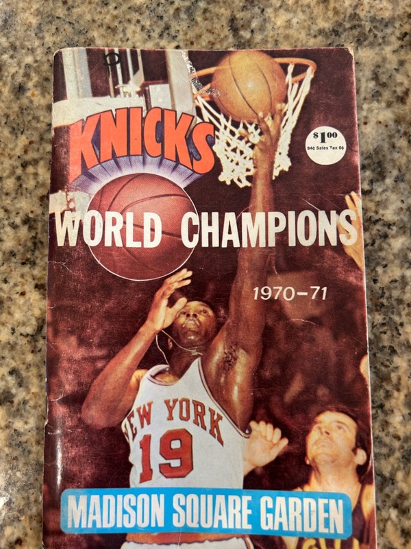 Knicks World Champions 1970-71 Paperback, 5x8" and 82 pages