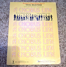 Hal Leonard A Chorus Line Vocal Selections Piano/Voice Vocal Score HL00360012