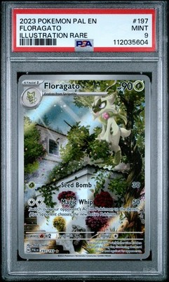 PSA 9 Floragato Illustrator Rare #197 2023 Pokemon Paldea Evolved