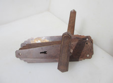 Vintage Bakelite Lever Door Handles Art Deco Plates Antique Old 1930s