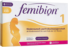 Femibion 1 Kinderwunsch+Frühschwangers.O.Jod Tabletten 60 Stk