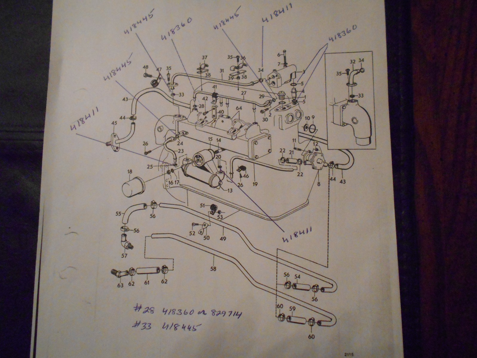 Volvo Penta AQ115 & AQ130 Water Pump Rebuild Kit - Impeller, Gaskets & Seals OEM 13 thumbnail image