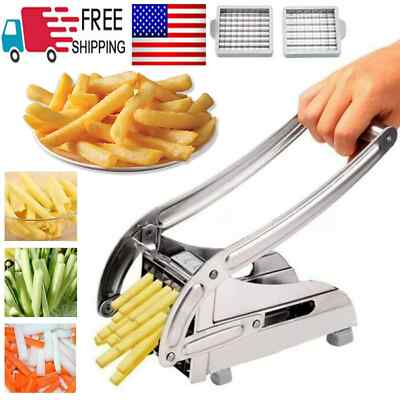 #ad #ad French Fry Stainless Steel Cutter with Suction Feet for Potatoes Heavy Duty $11.49